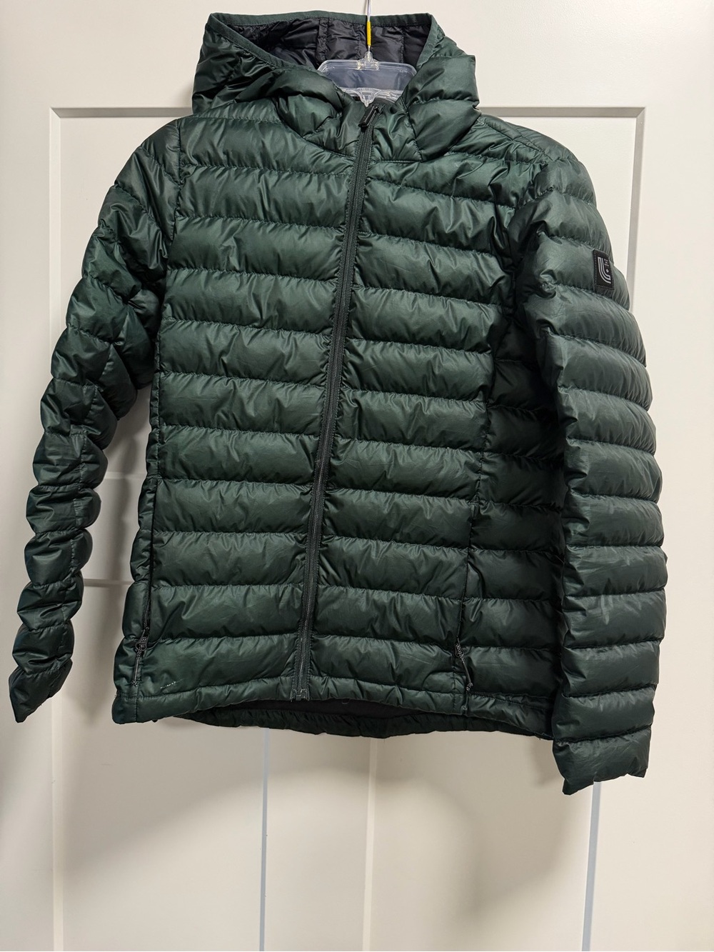 Lole Men's Hooded Puffer Jacket - Forest Green